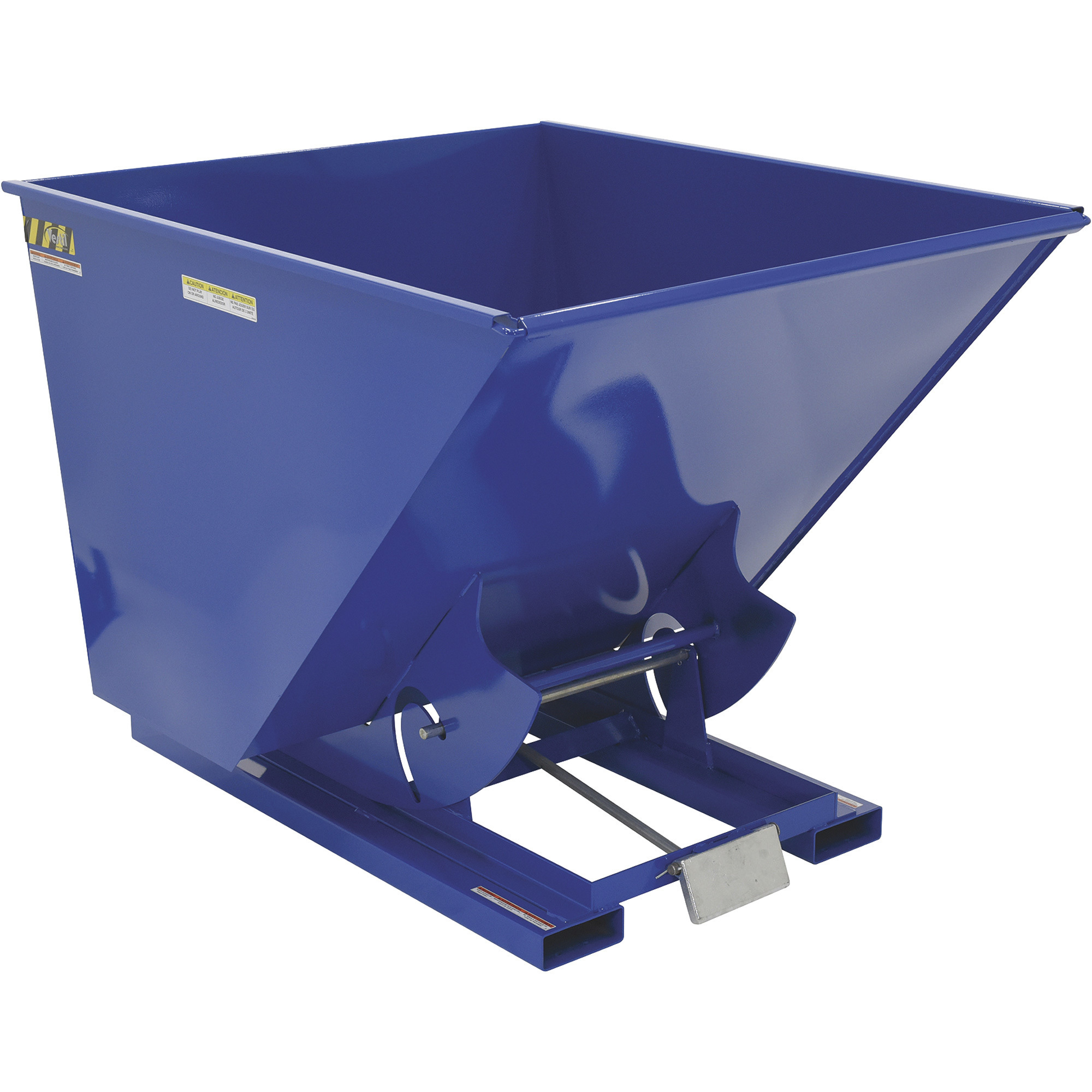 Vestil Self-Dumping Steel Hopper - 2 Cubic Yard Volume, 6000-Lb. Capacity, Bumper Release, Model# D-200-HD